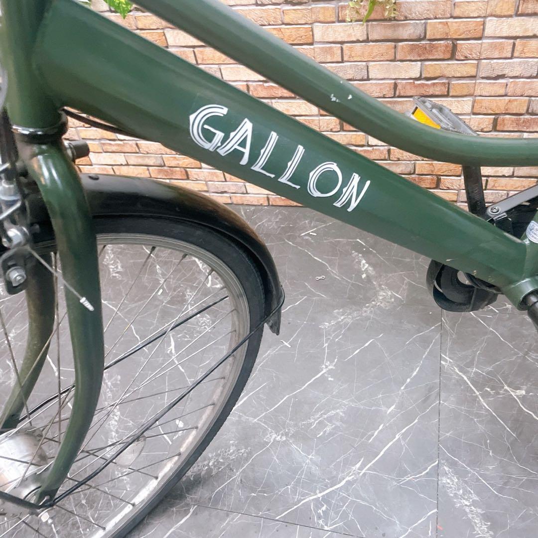 【34】一般車 ママチャリ GALLON カーキー 27インチ