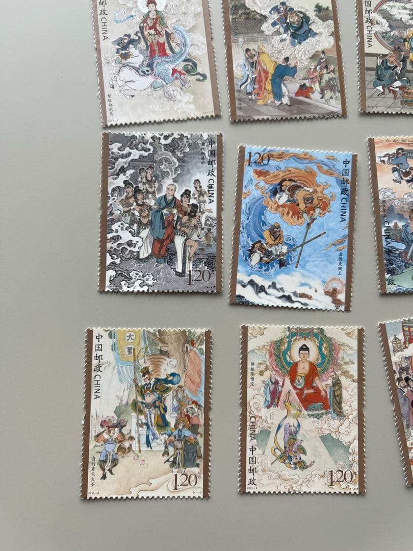 中國郵政.2015-2021年西遊記切手　16枚セット