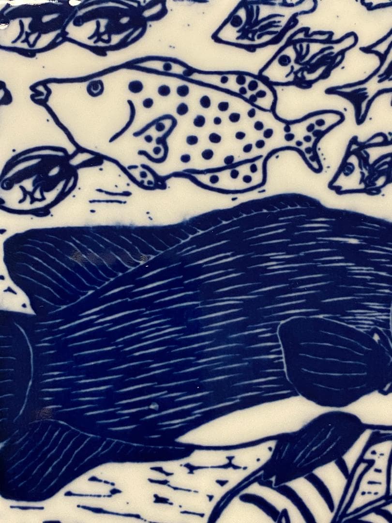 y*a様 平田亘 海の世界 陶板 額装