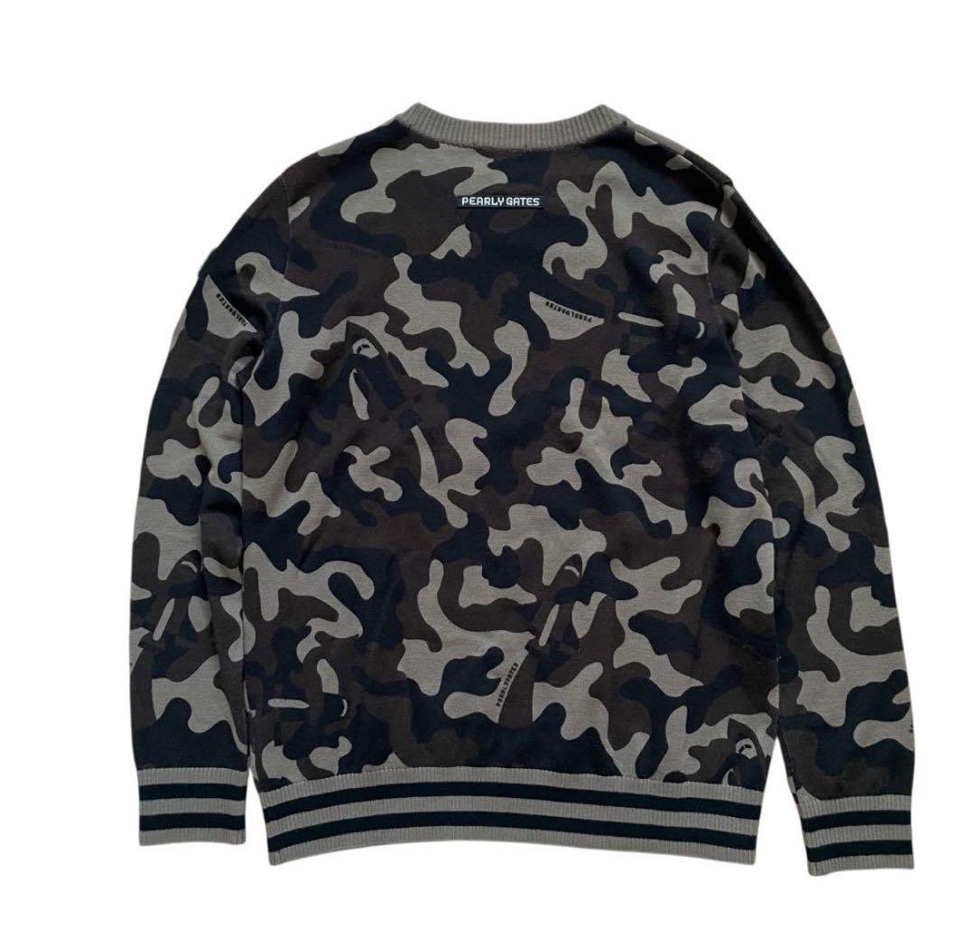 PEARLY GATES ゴルフセーター ニット カモフラ 迷彩 ワッペン