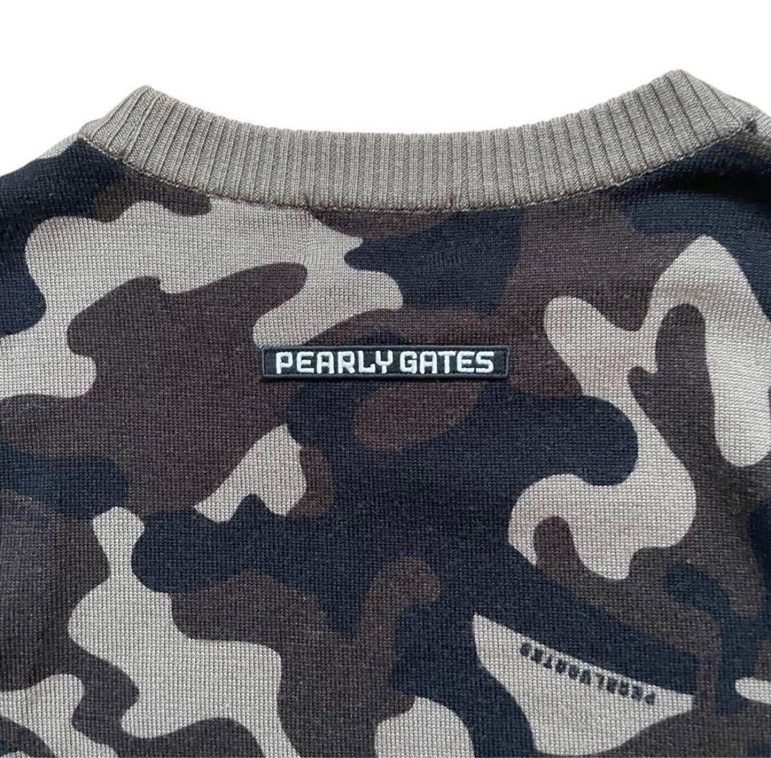 PEARLY GATES ゴルフセーター ニット カモフラ 迷彩 ワッペン