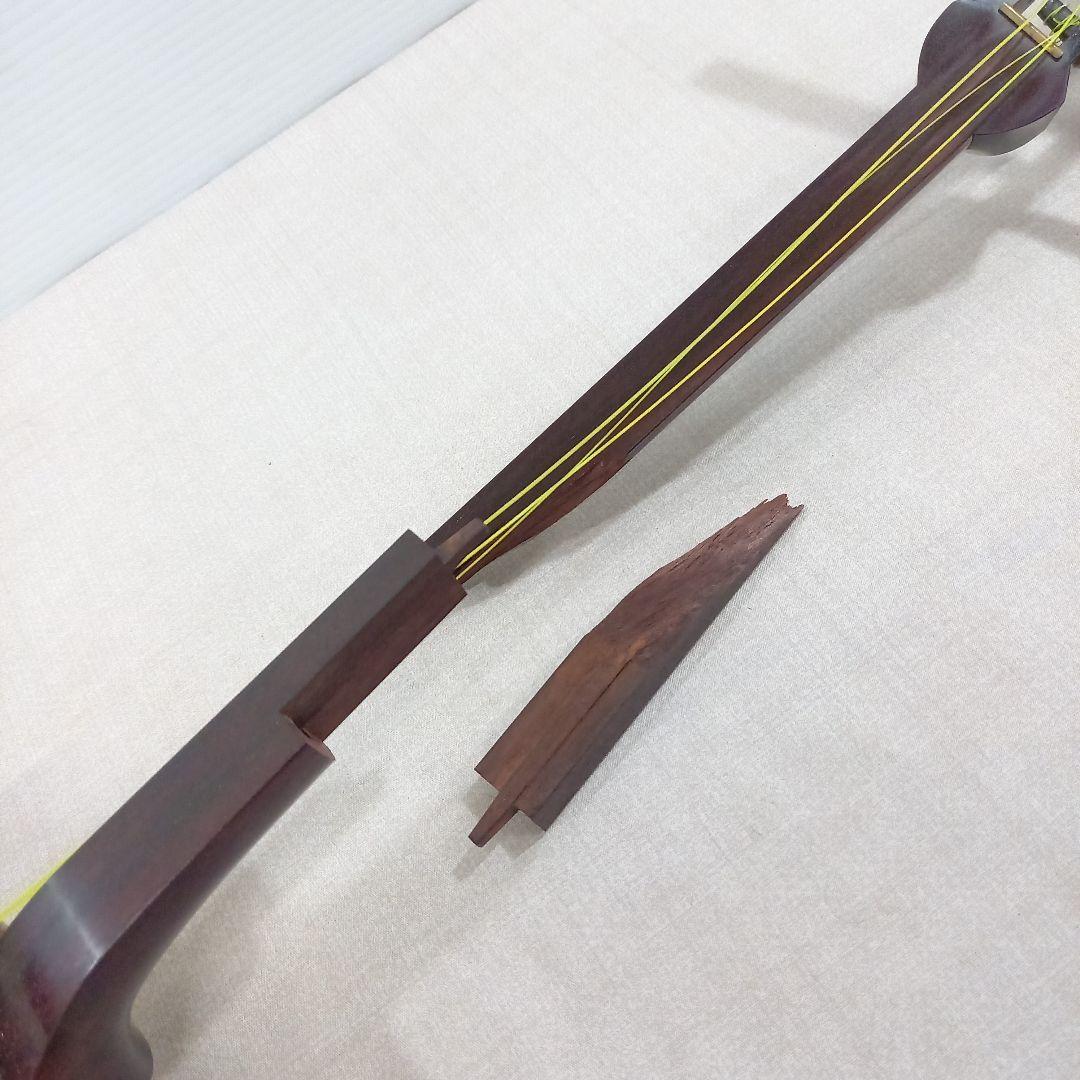 小型 三味線 全長約70cm ハードケース付き 現状渡し