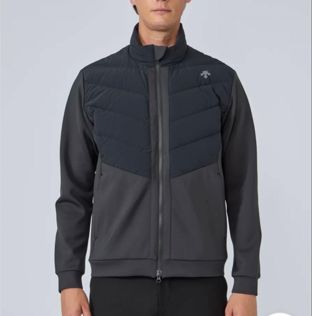 デサントゴルフ　防風ハイブリッドダウンジャケット　　ブラック