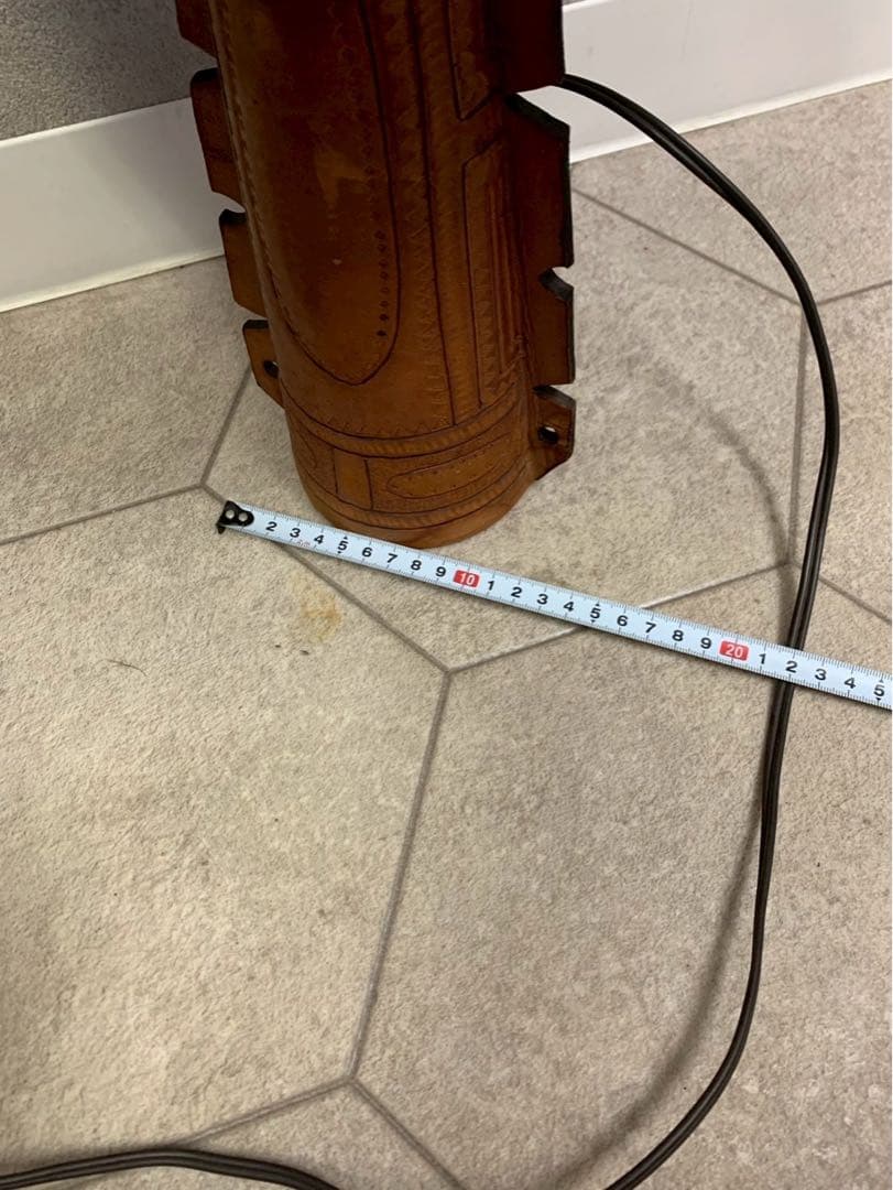 アンティーク レザー 牛革 ランプ