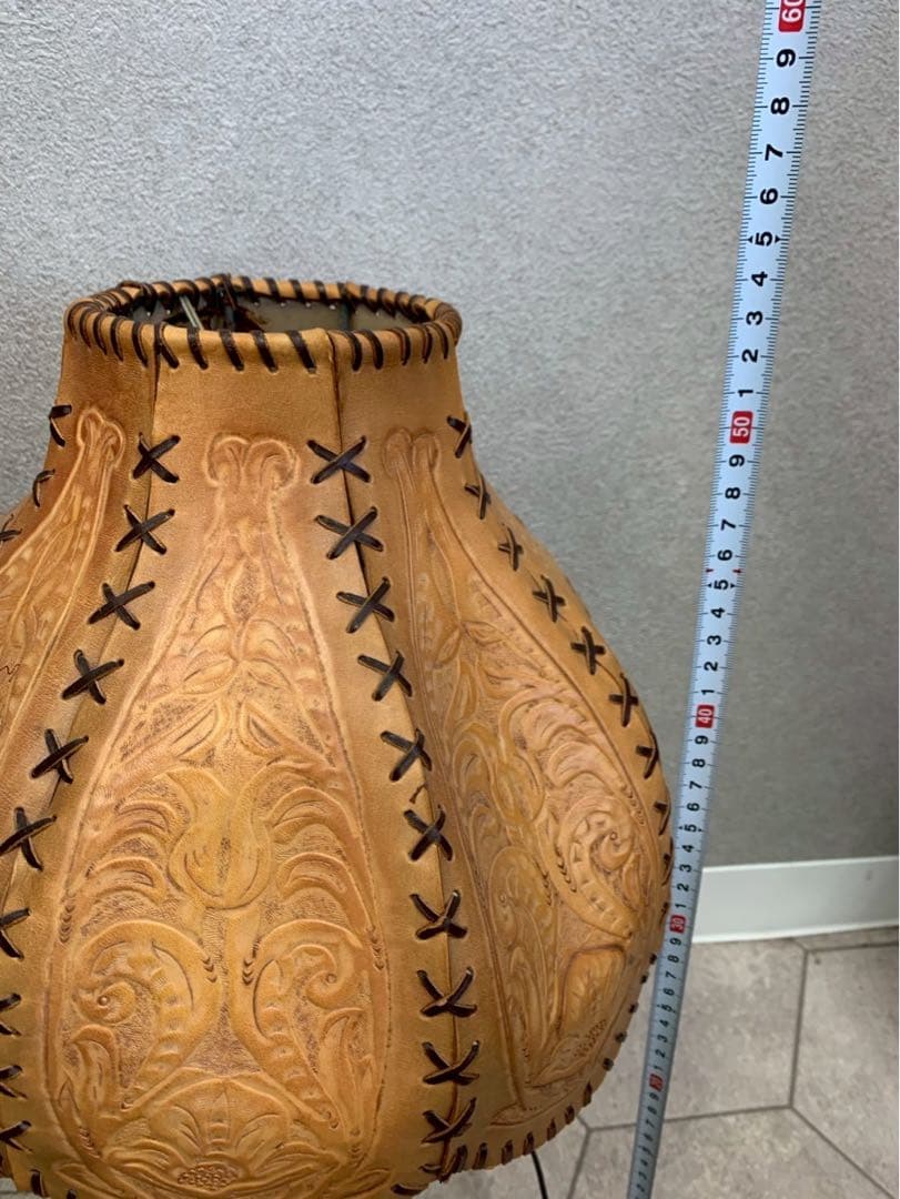 アンティーク レザー 牛革 ランプ