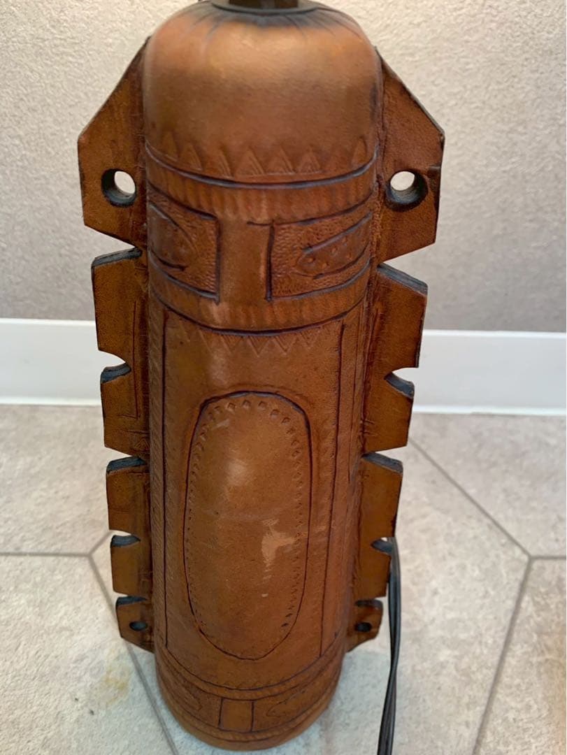 アンティーク レザー 牛革 ランプ