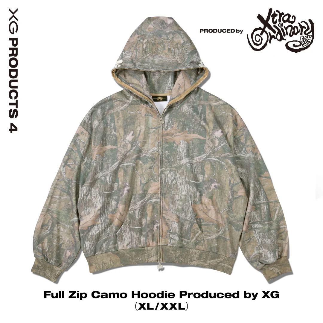 ミュージシャン Full Zip Camo Hoodie Produced by XG XXL