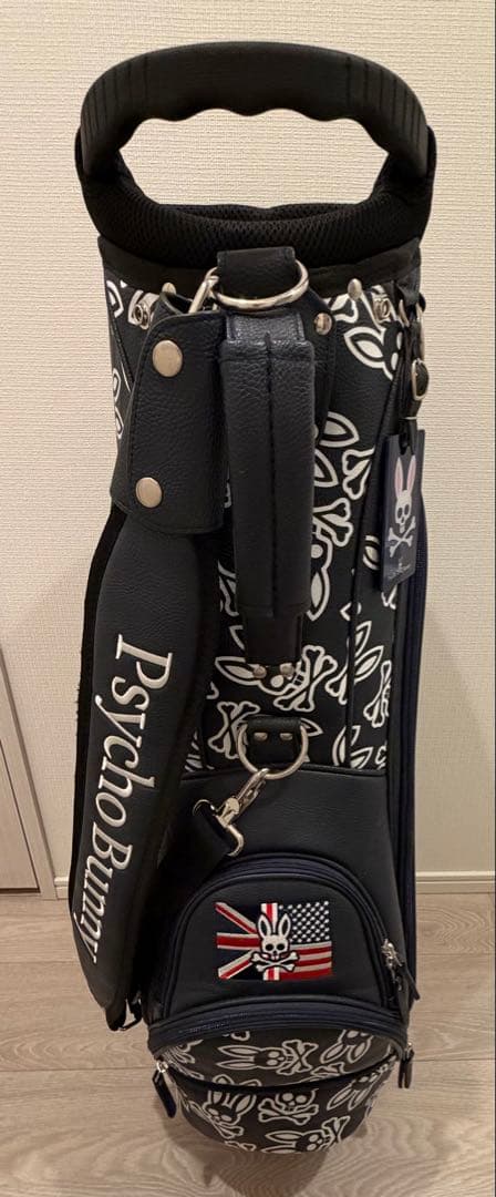 サイコバニー PSYCHO BUNNY モノグラム キャディバッグ ネイビー