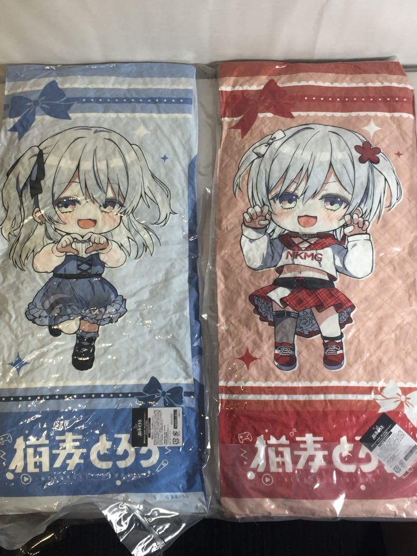 C-389未開封 猫麦とろろ 17点セット アクリル 缶 クッション タンブラー