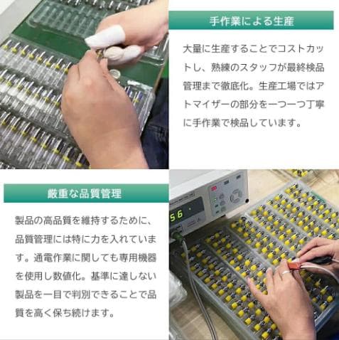 0.5ml CBD アトマイザー カートリッジ 100本 510 CBN 白