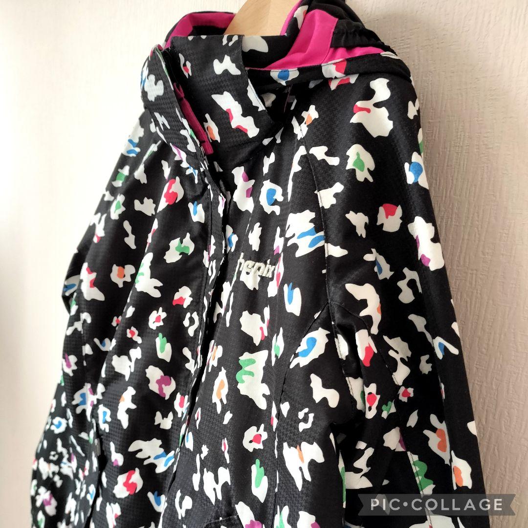 【極美品】Phenix スキーウェア 140 ガールズ♡カモフラ×ピンク 上下