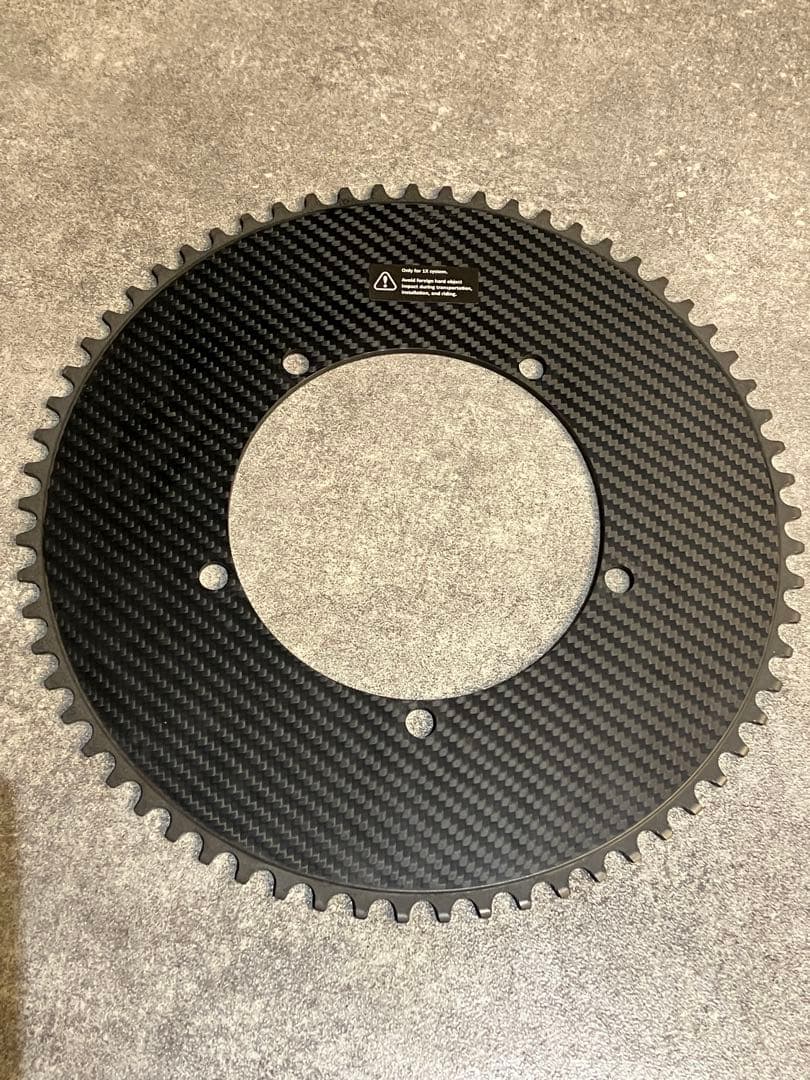 digirit トラック用　カーボンチェーンリング　65t BCD144