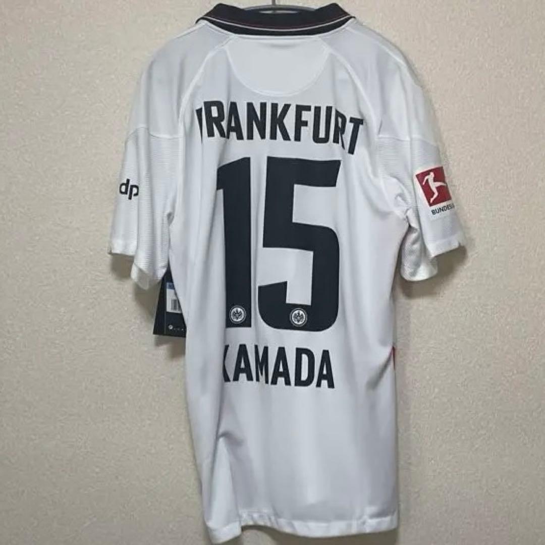 【新品タグ付】21-22 鎌田大地 フランクフルト EL優勝L フルパッチ正規品