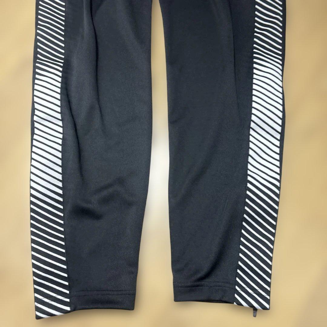 P*K様 asics ストライプジャージ上下セット XL 黒　セットアップ　20