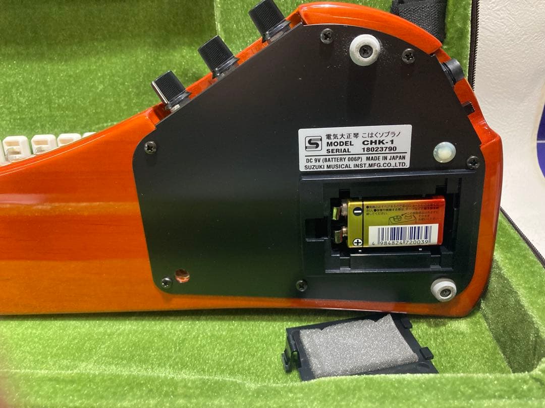 (L)★美品★SUZUKI 鈴木楽器製作所 電気大正琴 大正琴 こはくCHK-1