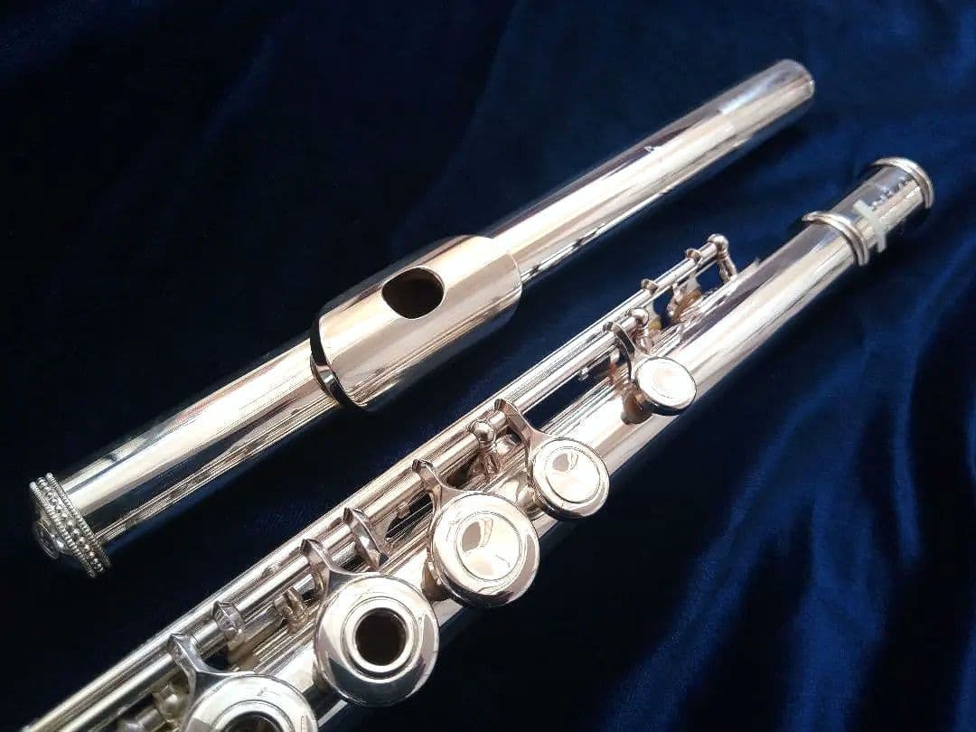 ♦オーバーホール済♦希少リングキー♦頭部管銀製♦サンキョウ　フルート　エチュード