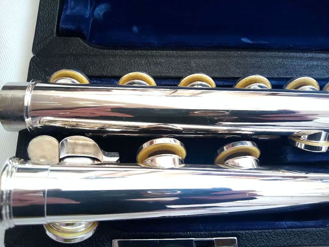 ♦オーバーホール済♦希少リングキー♦頭部管銀製♦サンキョウ　フルート　エチュード