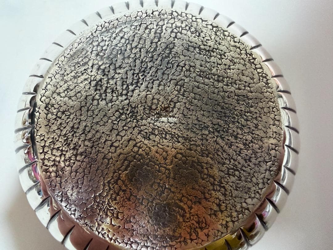 純銀製 花文様 急須 銀瓶 煎茶道具