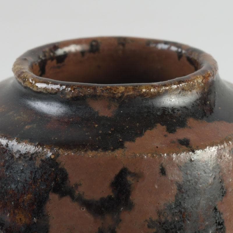 茶道具　瀬戸焼　古瀬戸　茶入　銘八千代　仕覆二点　即中斎極め箱　D　9443