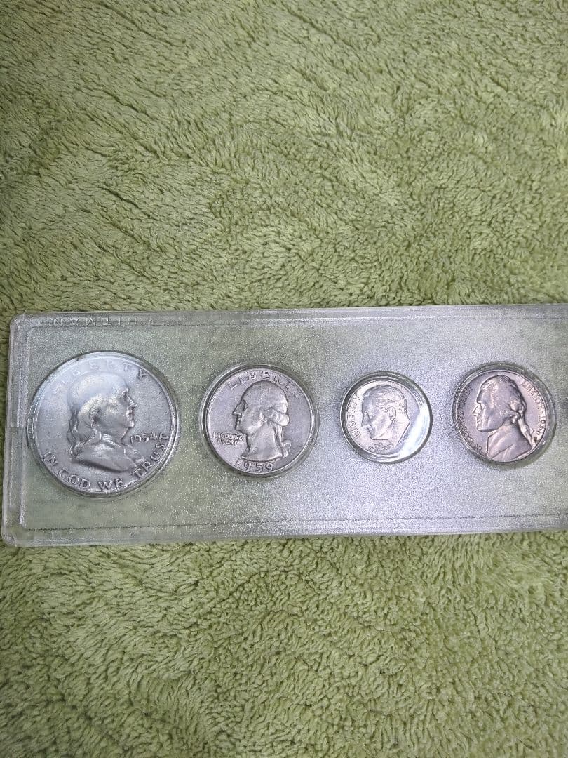 hab026 1954年 フランクリン半ドル セット