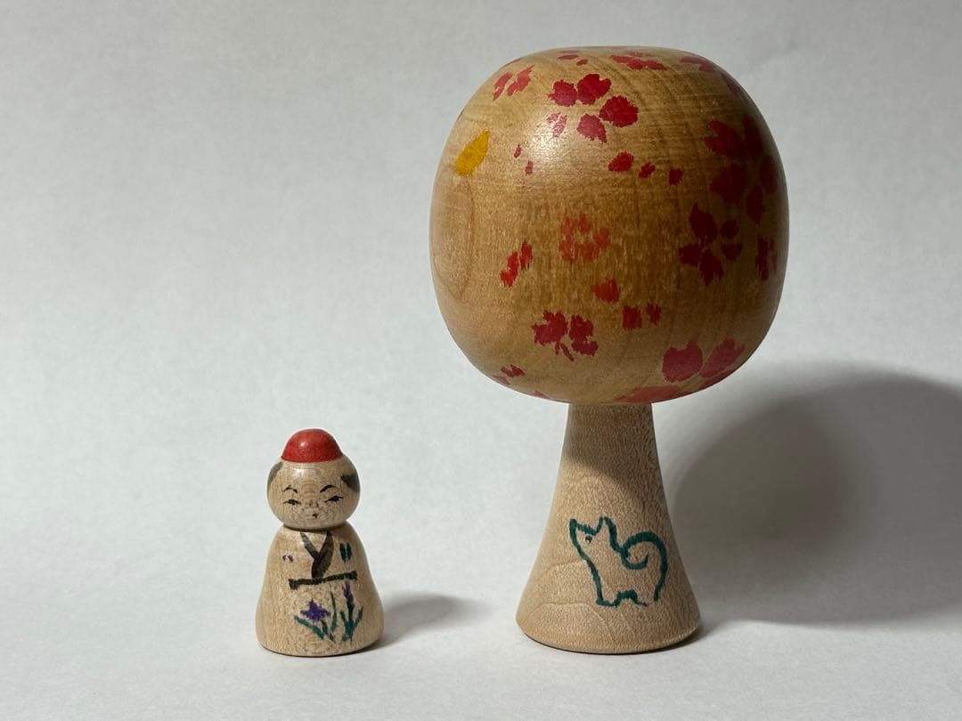 阿部木の実　こけし　はなさかじいさん