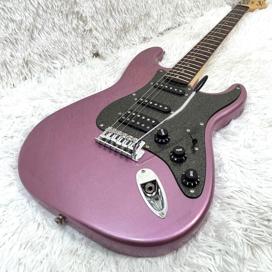 【美品レアカラー】Squier Fenderストラト バーガンディミスト