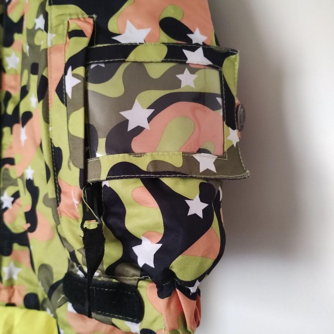 子供用スノーボードウェア 迷彩柄