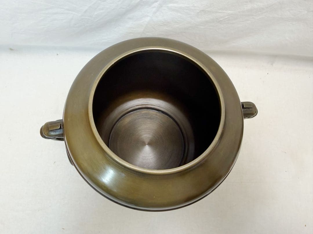 茶道具 鋳師 金森淨栄作 唐銅 皆具 環付水指 建水 杓立 蓋置 共箱