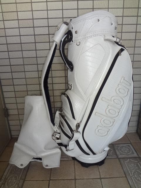 アダバット / adabat 豪華3点式 キャディバッグ (クロコ型押し)