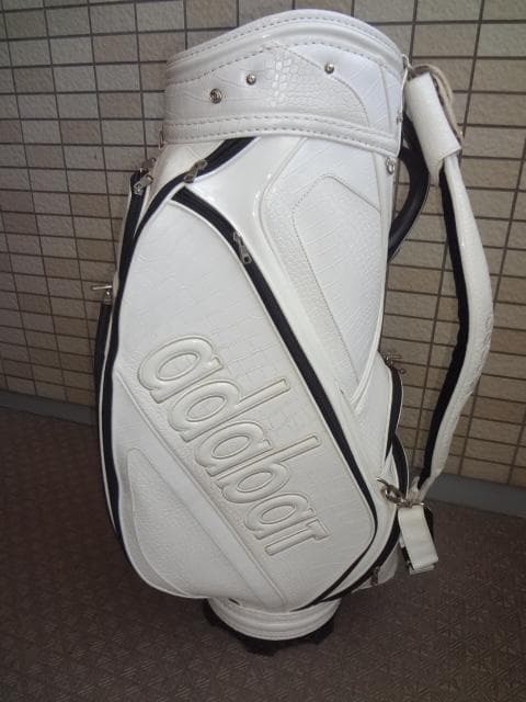 アダバット / adabat 豪華3点式 キャディバッグ (クロコ型押し)