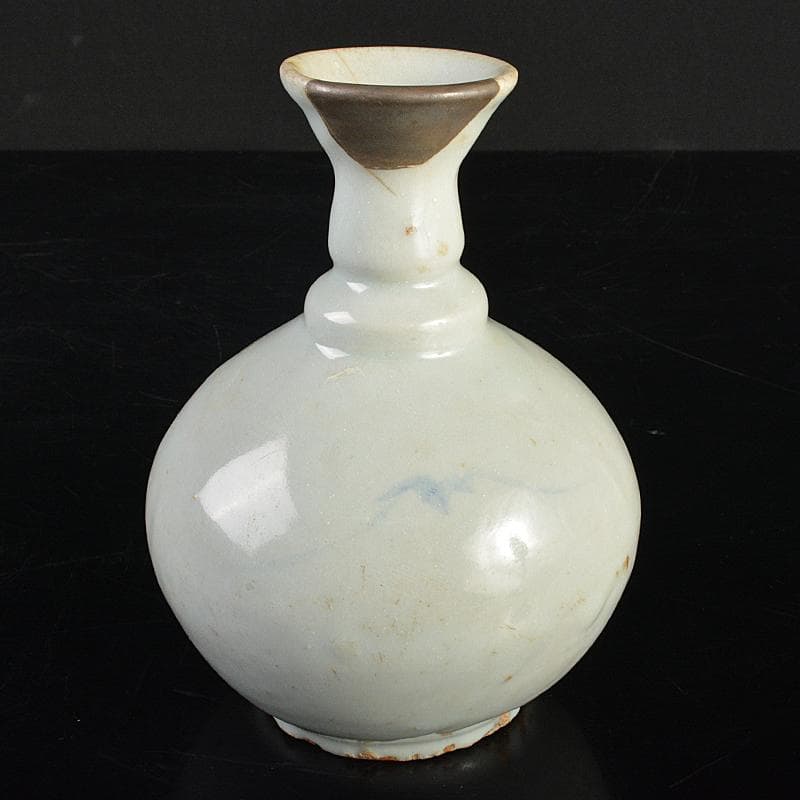 朝鮮美術　李朝　高麗白磁　染付　徳利　M　R7403