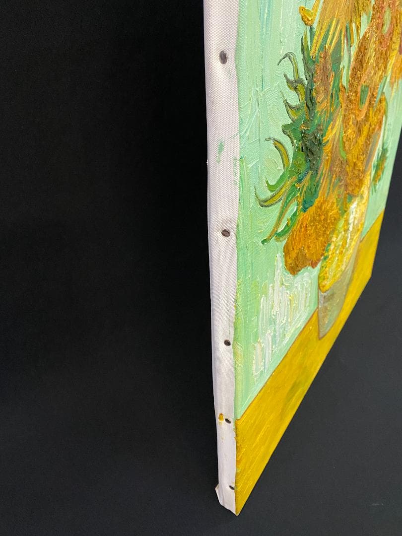 フィンセント・ファン・ゴッホ『ひまわり』複製画　手描き　摸写⑩　F15