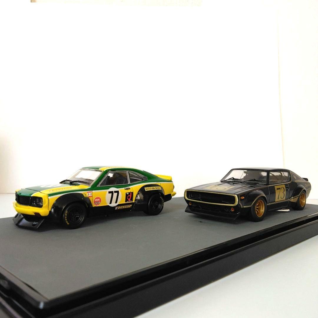 京商 サバンナRXー3　 エブロ ケンメリレーシング ジオラマ1/43ミニカー