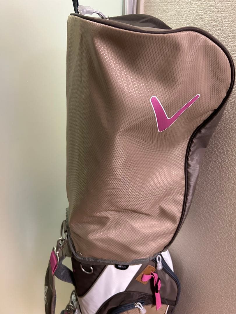 Callaway キャロウェイ ゴルフキャディバッグ レディース ブラウンピンク