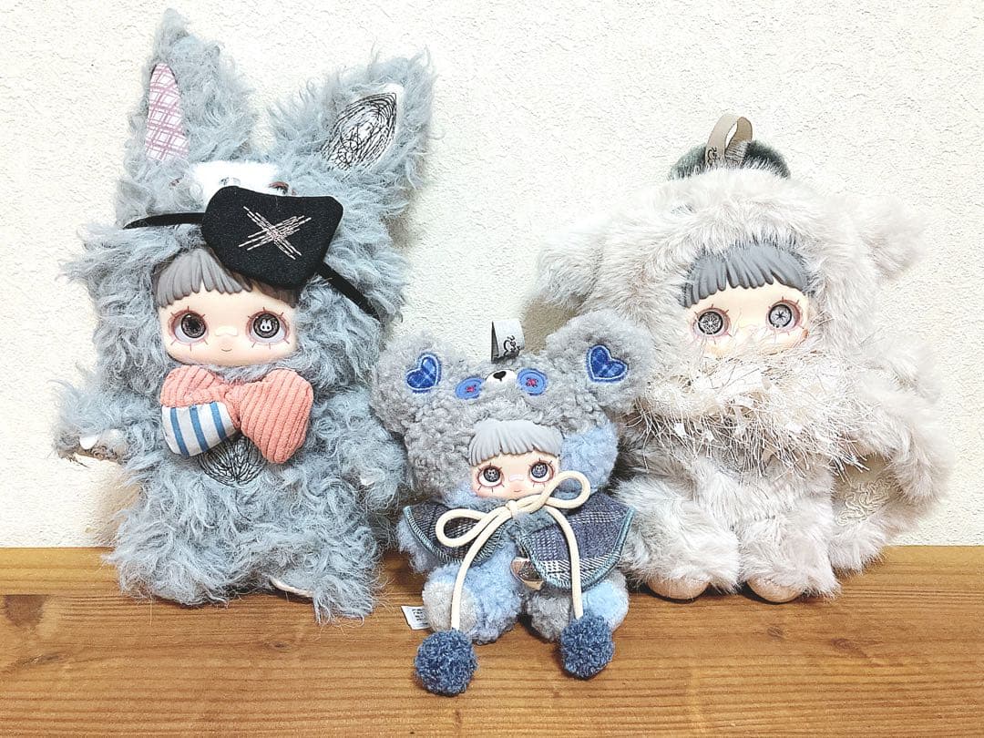 メイメイ　ぬいぐるみ Maymei グレー　人気　3セット　トップトイ