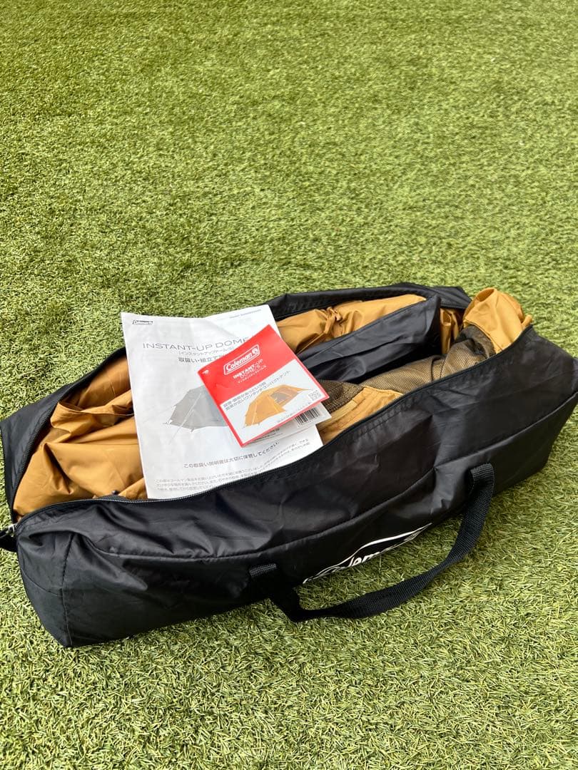 Coleman ソロキャンプテント 外で芝生1回使用　ワンタッチ