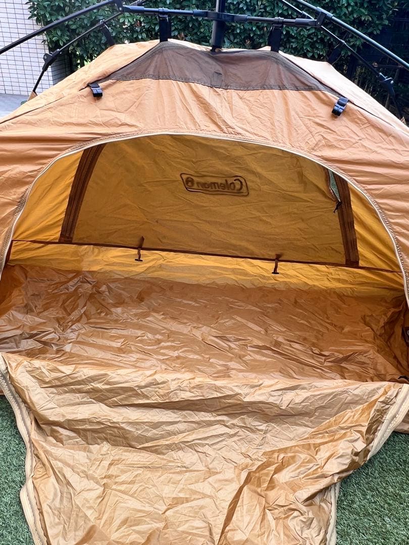 Coleman ソロキャンプテント 外で芝生1回使用　ワンタッチ