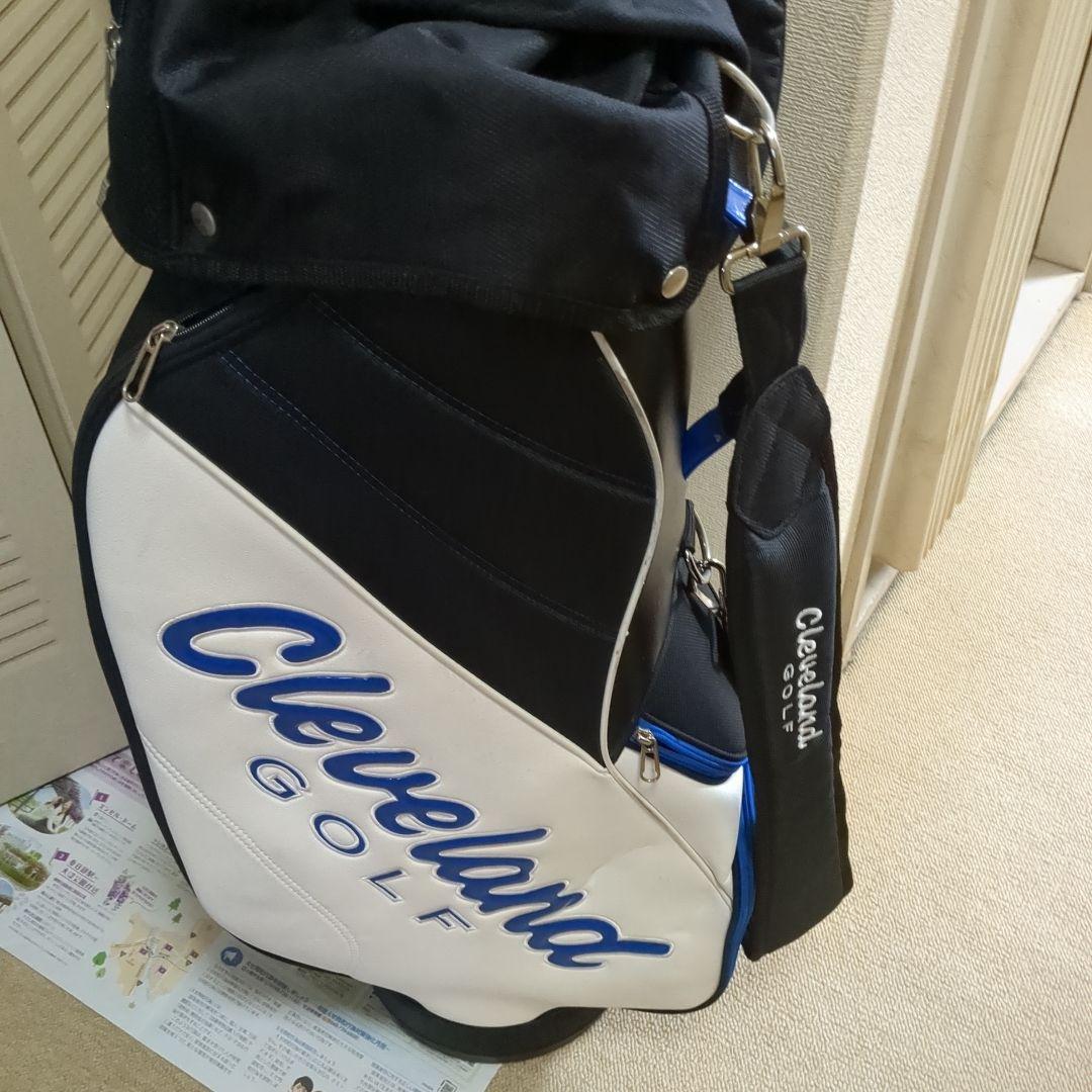 素敵なCleveland Golf キャディバッグ ホワイト/ブラック/ブルー