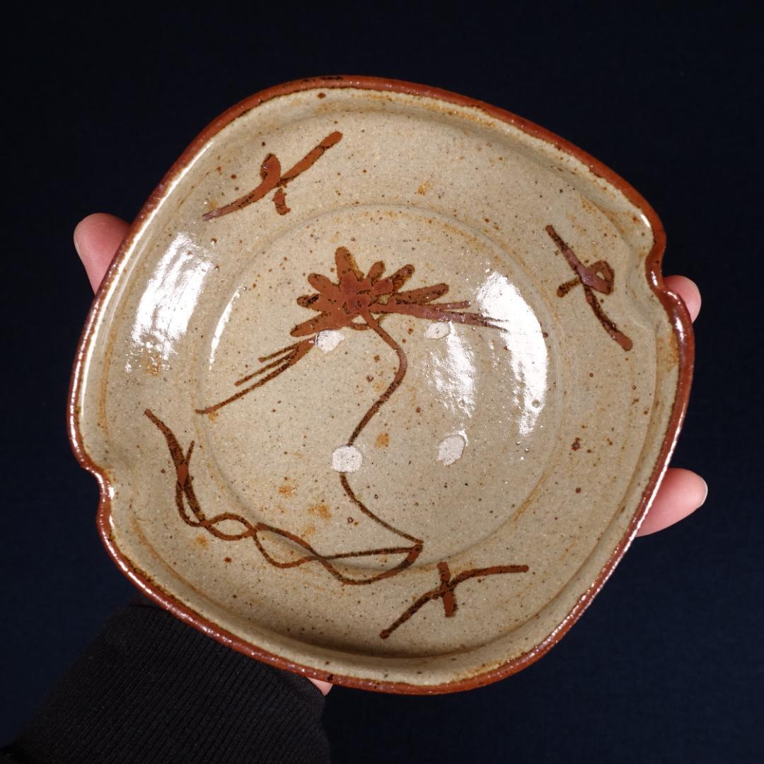 13代 中里太郎右衛門窯 絵唐津 平向付 銘々皿 5客 共箱