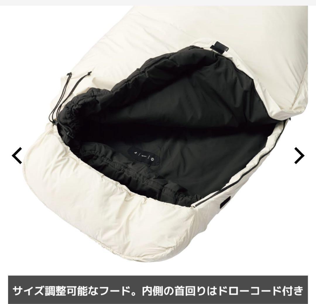 ワークマン エックスシェルター 断熱αムービングシュラフ 寝袋 アイボリー