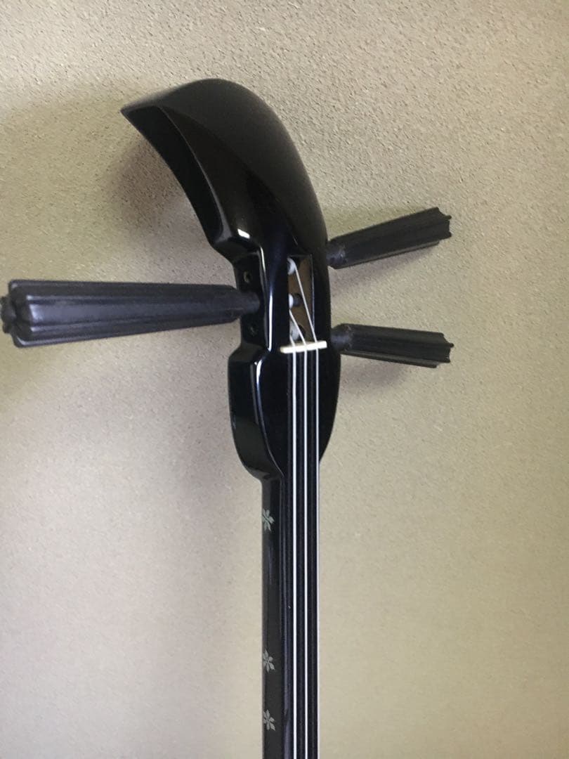 花柄で可愛い三線本体 ケース、教材付き