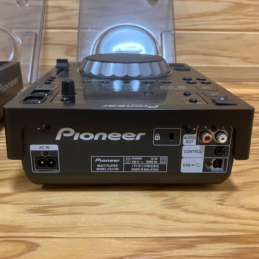 Pioneer CDJ-350 2台セット 保護カバー付き