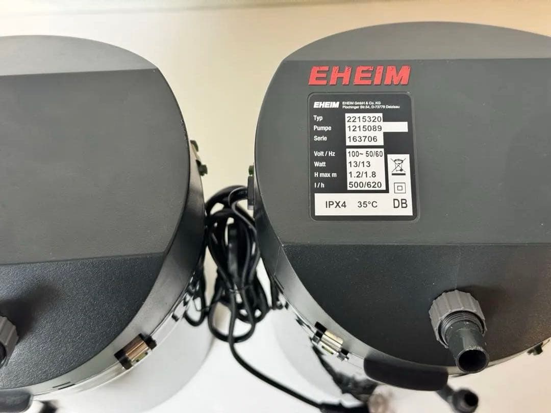 【日曜特価】エーハイム2215本体×２台 + ダブルタップ2組(4本)