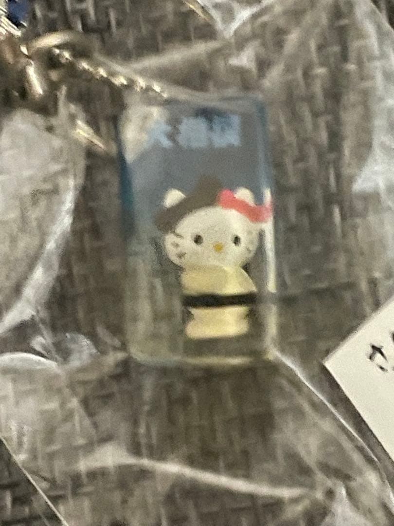 激レア！ハローキティ　はろうきてぃクリアキューブ根付け大相撲バージョン4個セット