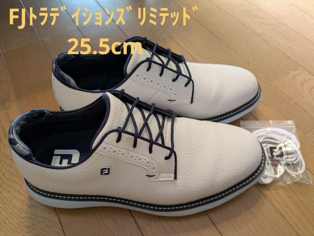 FootJoyトラディションズリミテッドオーシャンミスト 25.5cm 超美品♪