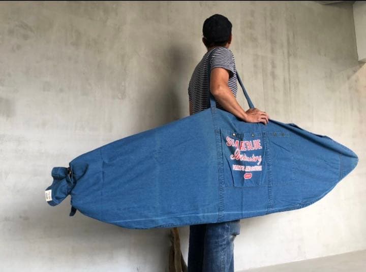 貴重　海外製　サーフボードバッグ　サーフボードケース　デニム