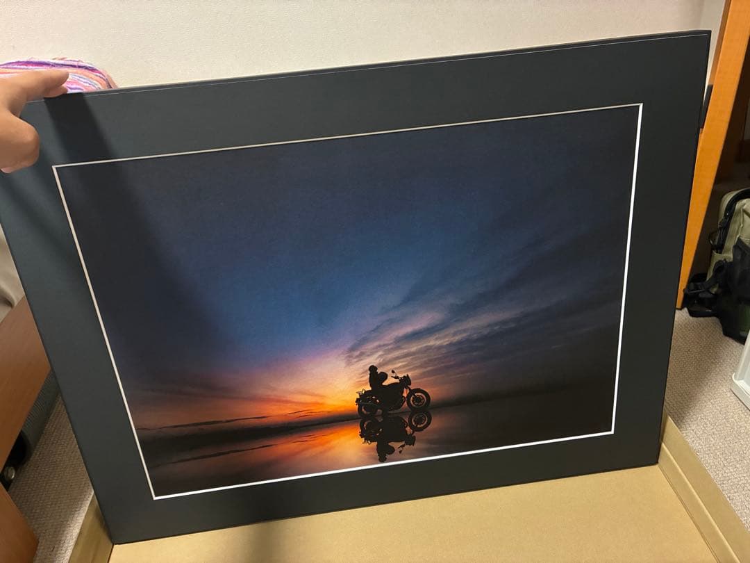 立澤重良アートフォト「ride to twilight」美濃和紙パネル装A2