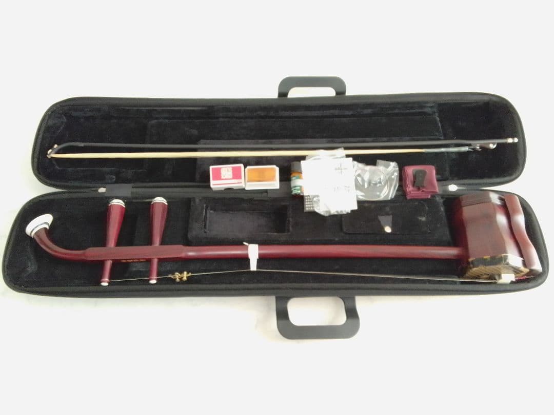 萬菊根 二胡 優質紫檀 錫芸楽器 中国 民族楽器 弦楽器 ケース付