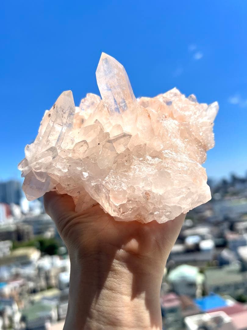 美✨希少✨AAAAピンクヒマラヤレムリアンの神殿✨美しい大天使の女神✨翼のドレス