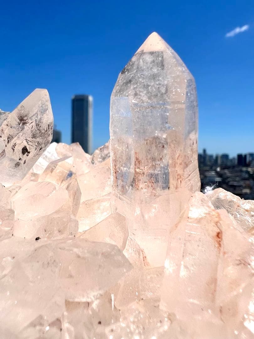 美✨希少✨AAAAピンクヒマラヤレムリアンの神殿✨美しい大天使の女神✨翼のドレス